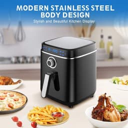 Heteluchtfriteuse - Airfryer Digitaal - Gezond Koken - Intuïtief Touchscreen - 35 Liter - Zwart — thumbnail 3