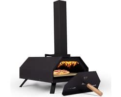 V.P. Pizza Pellet Oven - Houtgestookte Pizza Oven - Pizza Bbq - Pizzaoven - Voor Buiten - Steenoven