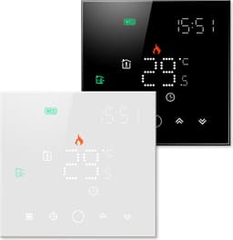 Durensa WIFI- Elektrische verwarmingsthermostaat | intelligent | Programmeerbaar | Inbouw | Zwart — thumbnail 1