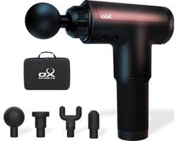 Ox Massage Gun - Sport en Relax Massage Apparaat - 4 Opzetstukken - Massage Apparaat - Massage Pistool - Professioneel - Inclusief Koffer - Zwart