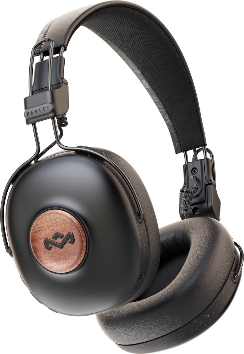 House of Marley Positive Vibration Frequency Bluetooth Koptelefoon - Hoofdtelefoon Draadloos - Overear Design - Met Microfoon - 34 uur batterij - Duurzaam - Zwart — afbeelding 1