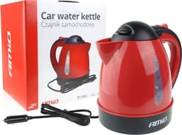 AMiO Waterkoker Auto Koffiezetter Kan (12v/150w) Rood met Autostekker Sigarettenaanstekerplug — thumbnail 1