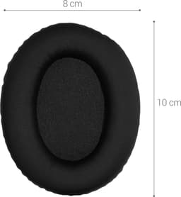 kwmobile 2x oorkussens geschikt voor Kingston HyperX Cloud II 2 / Cloud III 3 / III S / 3S - Earpads voor koptelefoon in zwart — thumbnail 5