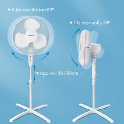 Aigostar Dandelion 33JTQ - Statiefventilator - Wit — thumbnail 2