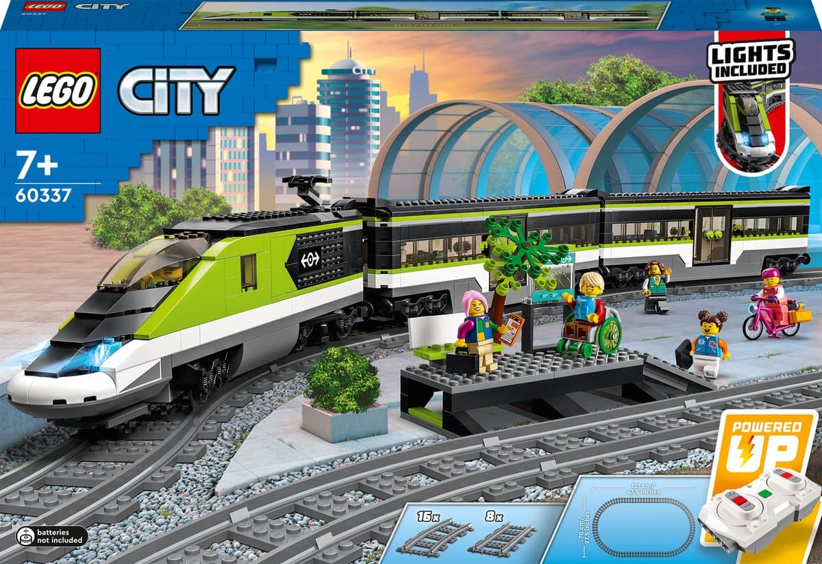 Lego City 60337 Passagierssneltrein Bouwstenen — afbeelding 1