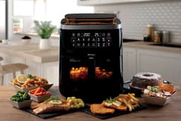 Ariete 4636/00 - XXXL Airfryer - Stoomoven vrijstaand (7 liter) - Grote heteluchtfriteuse met stoomfunctie - 10 kookprogramma's - Opwarmfunctie - 4 tot 6 personen - Kijkvenster met licht - Digitaal kookboek — thumbnail 3