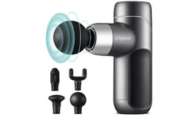 Massagepistool massageapparaat, mini massage gun, stil massagepistool met 4 siliconen massagekoppen 4 snelheden, draagbaar — thumbnail 1