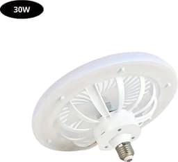 Bovista Plafondventilator - Met Verlichting - Plafond Ventilator - Met Lamp - Plafonniere Met Ventilator - (Met Licht) - Wit - 25cm — thumbnail 1