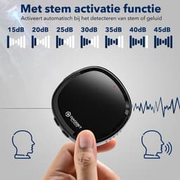 Gadgetplace Mini Afluisterapparatuur Pro 64GB met Speakers - Direct terugluisteren - Afluisterapparaat - Voice Recorder Digitaal - Dictafoon - Spy — thumbnail 2