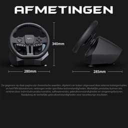 PXN - V900 Gen 2 - Race Stuur - Met Pedalen & Flippers - 270 / 900° - Game Stuur - Geschikt voor PS4 - PC - PS3 - Switch - Xbox X/S Series — thumbnail 4