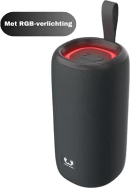 Fresh 'n Rebel Draadloze Speaker - Draadloze Bluetooth Speaker - Met RGB-verlichting - Zwart — thumbnail 2
