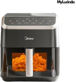 Mylucinda® Airfryer XL – 5,2L Heteluchtfriteuse – 7 Slimme Kookstanden – Met Raampje, One-Touch Systeem En Energiezuinig Design — thumbnail 1