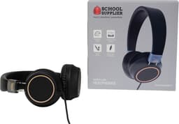 School Supplier - Koptelefoon Luxe - Bedraad - Zwart — thumbnail 4