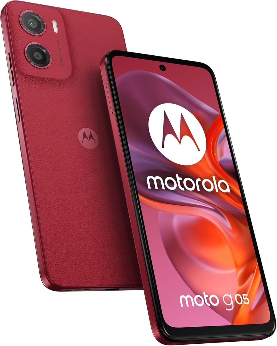 Motorola - Moto G05 - 128GB - Rood — afbeelding 1