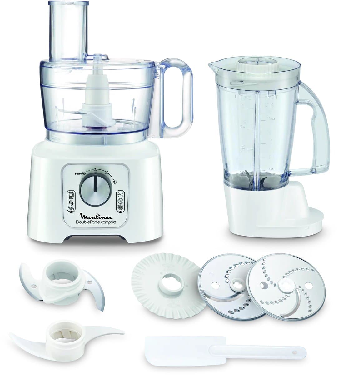 Moulinex FP5441 - Keukenmachine - Wit - 800W — afbeelding 1