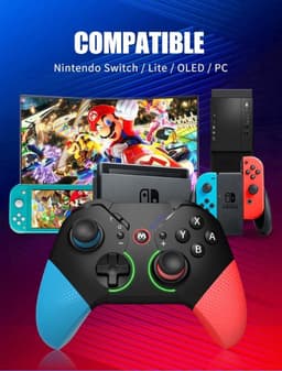 Pro Controller - Geschikt voor Nintendo Switch - Zwart — thumbnail 2