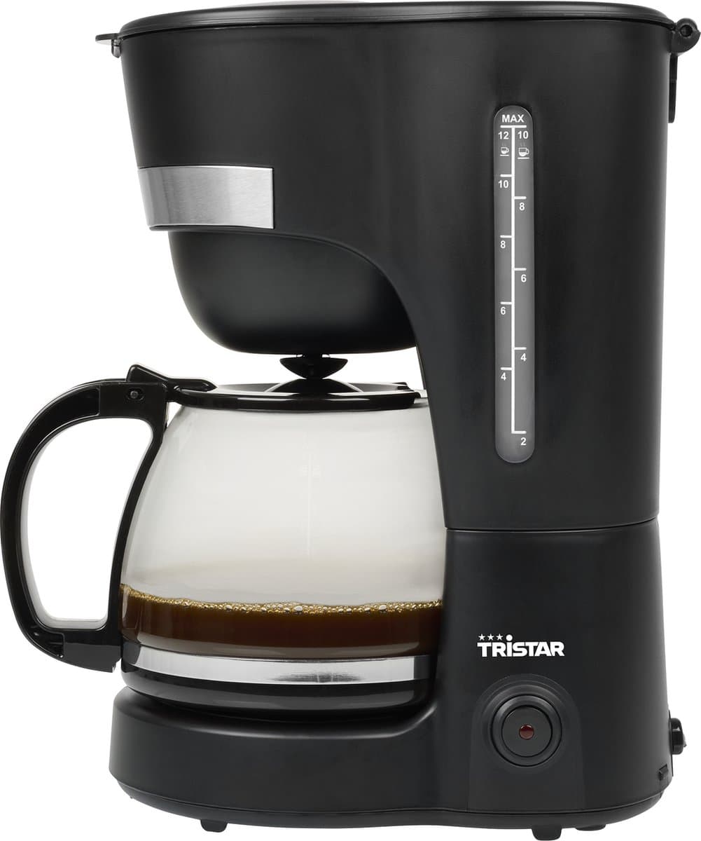 Tristar Koffiezetapparaat filterkoffie 750W - CM-1282 - 1,25L glazen kan - Non-Drip - Zwart - WK — afbeelding 1