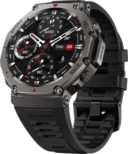 WizBay Premium Select® Smartwatch 1.43 AMOLED - Bellen - GPS - Altitude Luchtdruk Meter - Kompas - AI Voice Assist - Hart Monitor - O2 Bloeddrukmeter - Multi Sport Modi - Slaap - Message - Smartwatches - Zwarte Case - Zwarte TPU Band — thumbnail 1