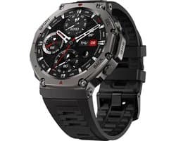 WizBay Premium Select® Smartwatch 1.43 AMOLED - Bellen - GPS - Altitude Luchtdruk Meter - Kompas - AI Voice Assist - Hart Monitor - O2 Bloeddrukmeter - Multi Sport Modi - Slaap - Message - Smartwatches - Zwarte Case - Zwarte TPU Band