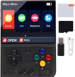 MiyooMini Plus Handheld Spelconsole Retro 64GB 20000+ Spellen 3.5” IPS Scherm WiFi & HDMI Zwart — thumbnail 4
