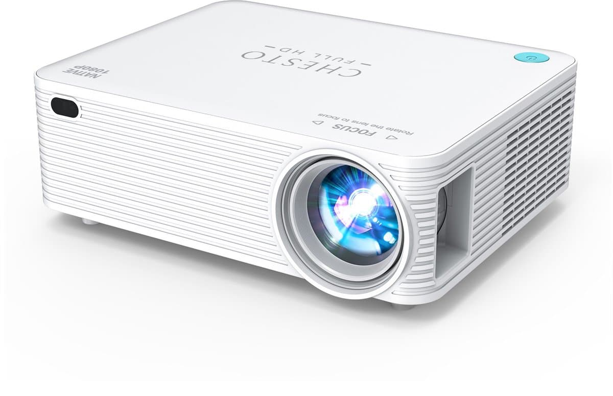 Chesto Beamer FULL HD (4K-Ondersteuning) - 12.000 lumen - Streamen vanaf je telefoon met wifi - Inclusief draagtas — afbeelding 1
