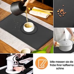Siliconen onderlegger koffiemachine - veelzijdig - 1 stuk - mat - siliconen - 48 x 30 cm — thumbnail 2