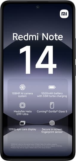 Smartphone-Redmi Note 14-8GB+256GB-Zwart — thumbnail 2