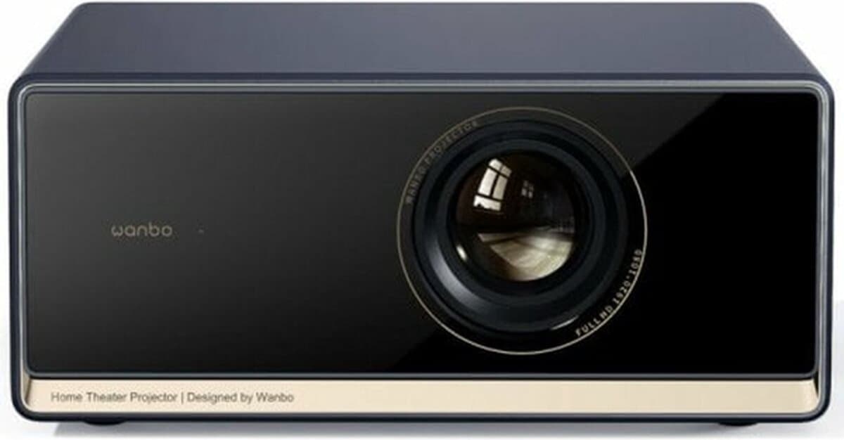 Wanbo X5 Pro Full HD Smart Projector (1080p) – 1100 ANSI lumen – Google TV – Google Assistant spraakbediening – Autofocus & Auto Keystone – Dolby Audio – HDMI & USB – Google Cast — afbeelding 1