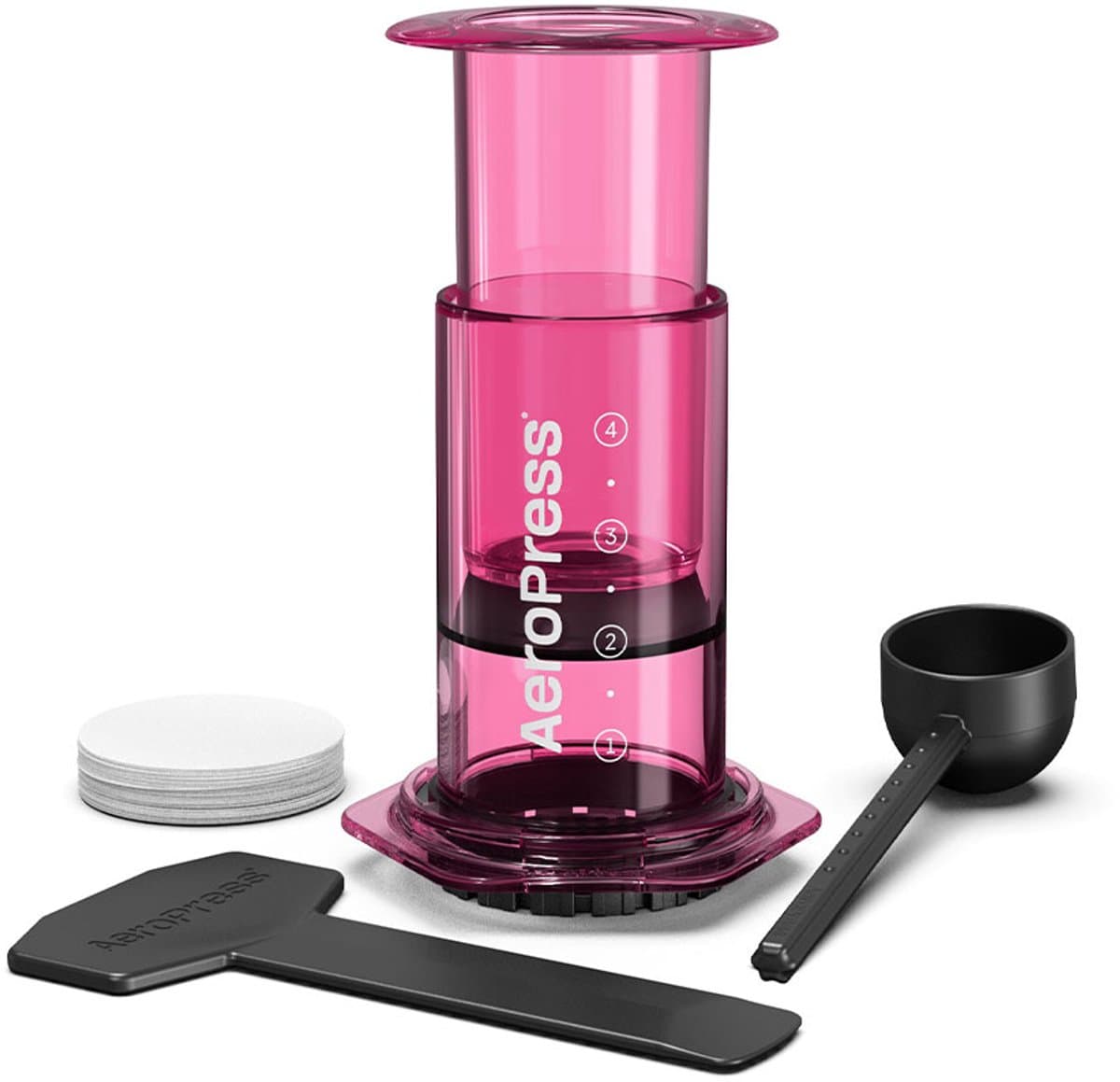 AeroPress Clear - Roze (Transparant) — afbeelding 1