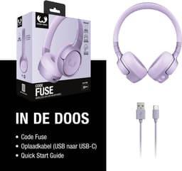 FRESH 'N REBEL - Code Fuse - On-ear Draadloze hoofdtelefoon Dreamy Lilac — thumbnail 5
