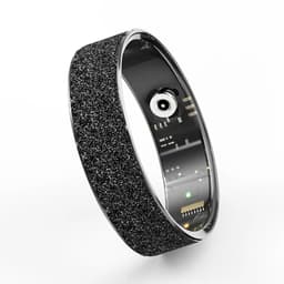 WizBay Premium Select® Zwarte FrostLook Smart Ring Dames Heren - Oplaad Case - Hypoallergeen - Hartslag & Slaap Monitor - IP68 Waterdicht - O2 Meting - Gesture Functie - Multiple Sport Modi - #10 — thumbnail 3