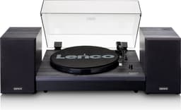 Lenco Platenspeler met Bluetooth - Twee externe Speakers - Auto-stop - LS-301BK - Zwart — thumbnail 2