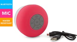 IGOODS Waterdichte Bluetooth Speaker - met Zuignap - Ingebouwde microfoon - Bluetooth 3.0 - Badkamer & Douche Speaker - Rood — thumbnail 2