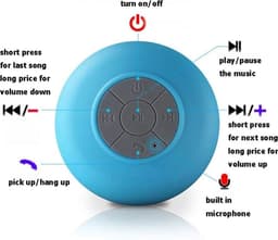 IGOODS Waterdichte Bluetooth Speaker - met Zuignap - Ingebouwde microfoon - Bluetooth 3.0 - Badkamer & Douche Speaker - Groen — thumbnail 5