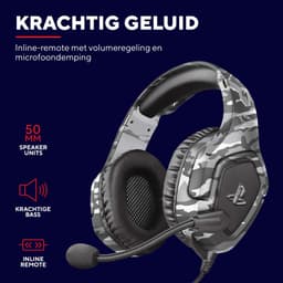 Trust GXT 488G Forze - Gaming headset voor PS4 Official licenced - 3.5mm aansluiting - Grijs — thumbnail 3