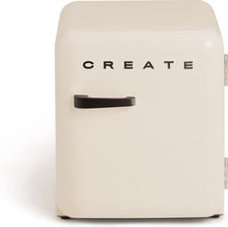 CREATE - Koelkast in retrostijl - Gebroken wit - Handvat Zwart - FRIDGE RETRO 48L — thumbnail 1