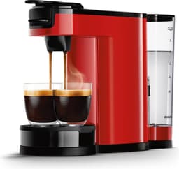 Philips Senseo Switch Koffiemachine HD6592/84 - Pad- en Filterkoffiezetapparaat - Automatische Uitschakeling - Instelbare Intensiteit - Incl Thermische Kan - Rood — thumbnail 1