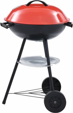 vidaXL Kogelbarbecue houtskool met wieltjes XXL 44 cm — thumbnail 2