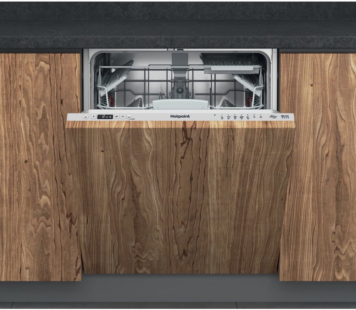 Hotpoint HIC 3C33 CWE | Inbouw vaatwasser | 3D wash | D — afbeelding 1