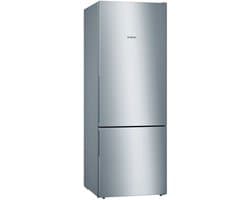 combikoelkast 70cm 500l a ++ geroerd roestvrij staal - bosch - kgv58vleas
