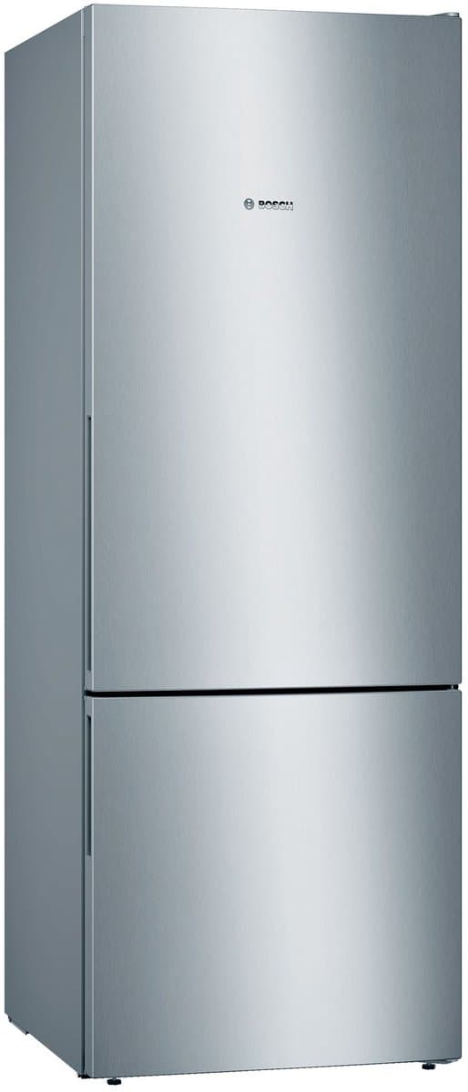 combikoelkast 70cm 500l a ++ geroerd roestvrij staal - bosch - kgv58vleas — afbeelding 1