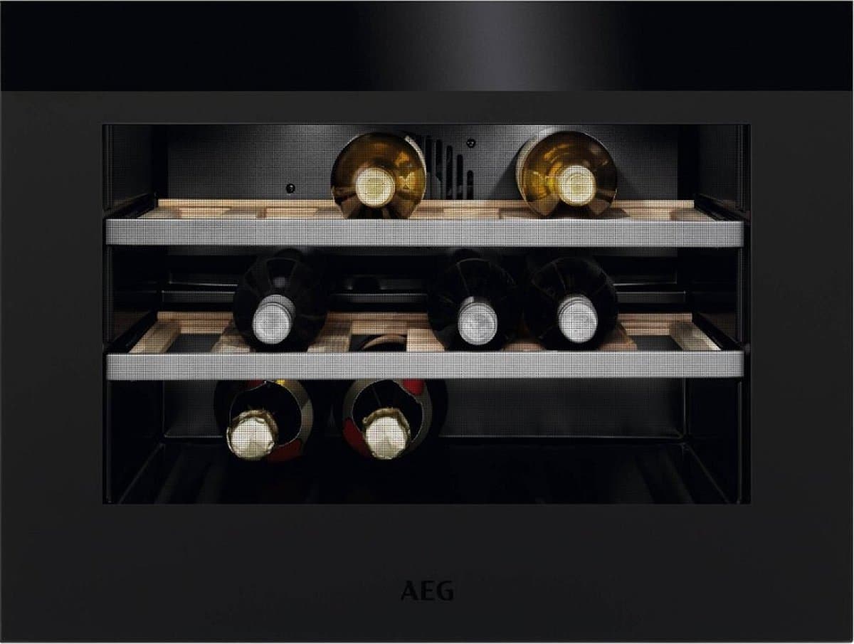 AEG KWK884520T - Inbouw wijnkoelkast - Zwart - 18 flessen - 39 dB — afbeelding 1
