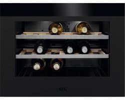 AEG KWK884520T - Inbouw wijnkoelkast - Zwart - 18 flessen - 39 dB
