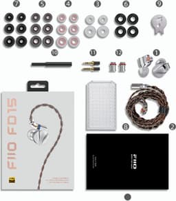 FIIO FD15 - In-ear oordopjes - Bedraad - Oorhaak - Zwart — thumbnail 2