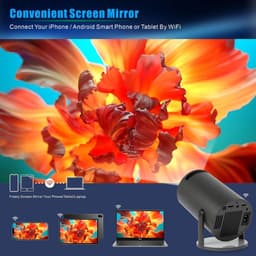 Equivera Mini Beamer - Draagbare Beamer - Beamer - Mini Beamer Projector - Projector - Mini Projector — thumbnail 3