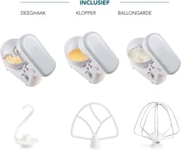Domo DO9241KR - Keukenmachine - 600W - 4L - Incl blender - Wit — thumbnail 3