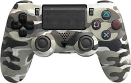 Draadloze Game Controller - Geschikt voor PS4 - Camouflage Grijs — thumbnail 1