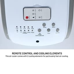 Aircooler met Koelelementen - Luchtkoeler - Met Water - 4 Liter Capaciteit - Tijd Switch - Afstandsbediening — thumbnail 3
