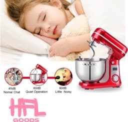 HFL Goods - Keukenmixer - Keukendeeg Kneeder Machine - 6 Liter - Zilver — thumbnail 5