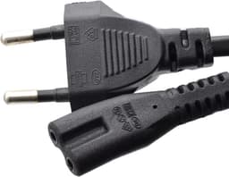 Universele Stroomkabel - Euro Male- IEC-320-C7 - Geschikt voor PS1 / PS2 / PS3 / PS4 Slim / Saturn / Dreamcast / XBox One Slim — thumbnail 3